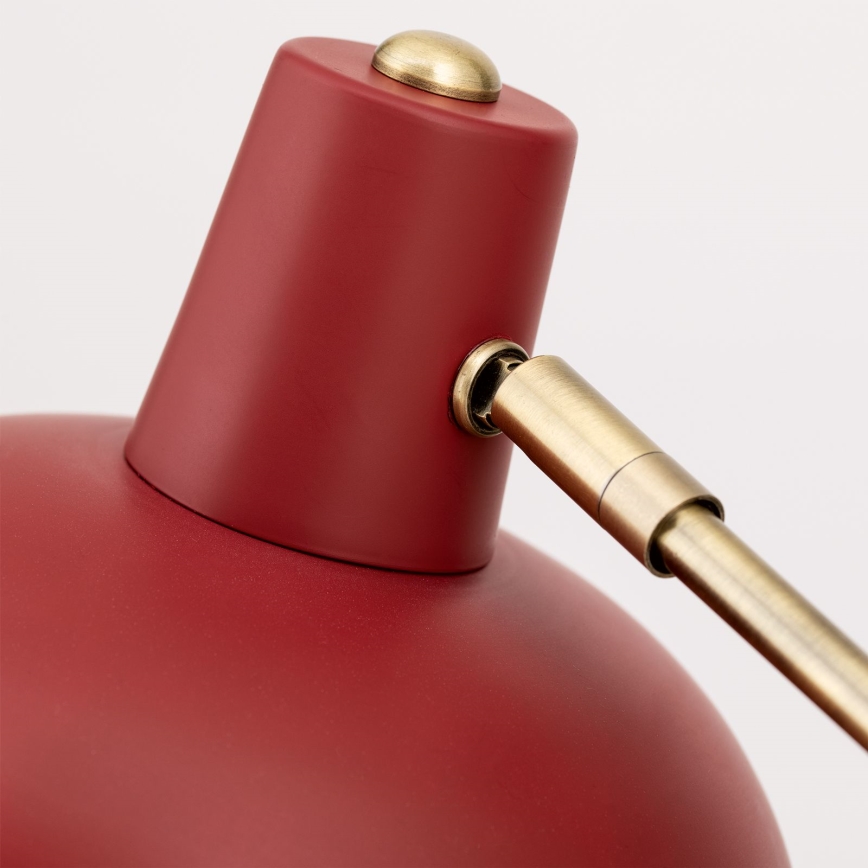 Настольная лампа FEDRA 1xE14/40W/230V красная/латунная