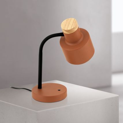 Настольная лампа GILI 1xE27/40W/230V кирпичная