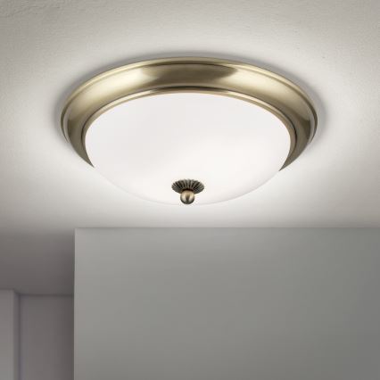 Потолочный светильник EMPIRA 2xE27/40W/230V, диаметр 35,5 см, бронза