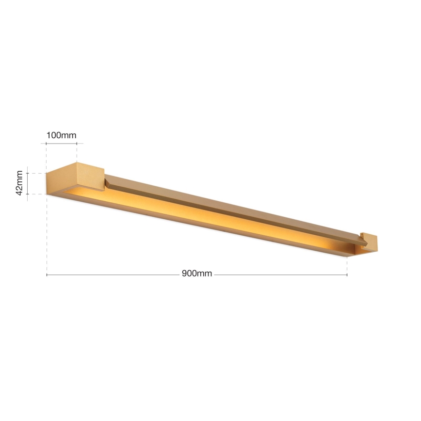 Светодиодная подсветка для зеркала в ванной комнате MARILYN LED/24W/230V 90 см IP44 золотистый