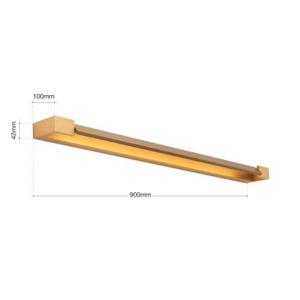 LED Підсвітка для дзеркала для ванної MARILYN LED/24W/230V 90 см IP44 золотий