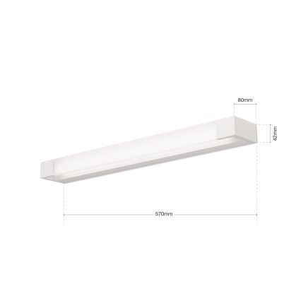 Светодиодная подсветка для зеркала в ванной комнате MARILYN LED/21W/230V 57 см IP44 белый