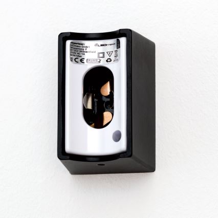 Светодиодный настенный светильник VISAGIST 1xS14d/8W/230V черный