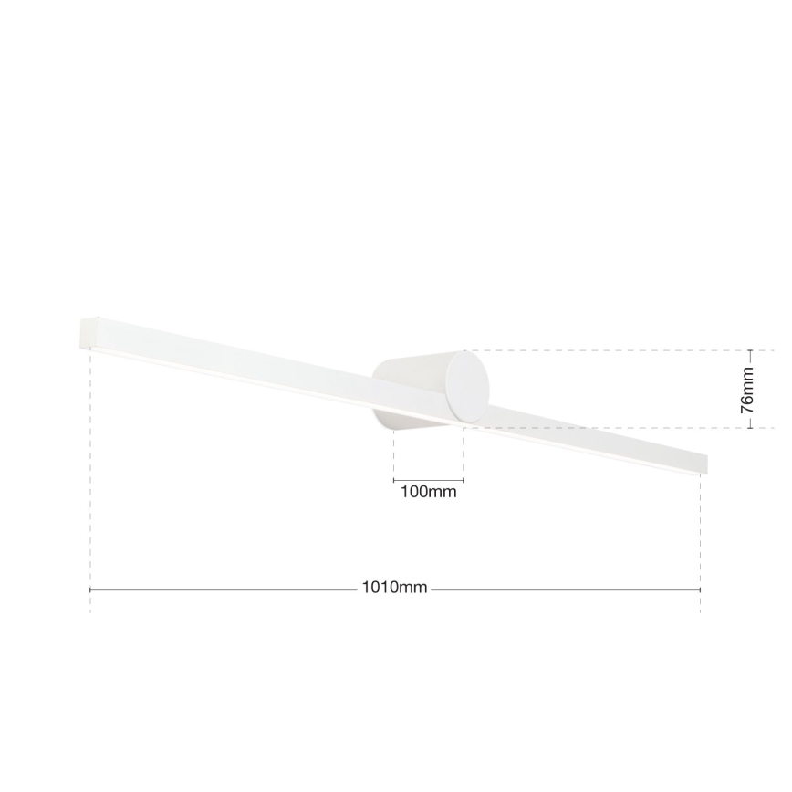 LED Підсвітка для дзеркала для ванної BEAUTY LED/24W/230V 101 см IP54 білий