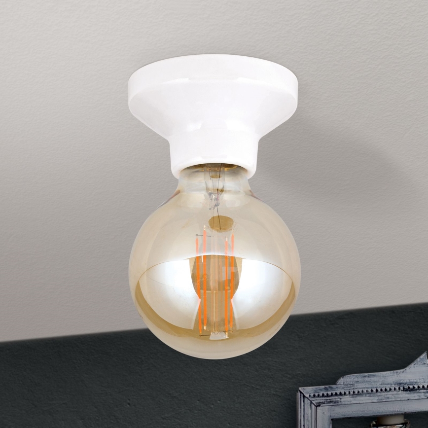 Стельовий світильник FROST 1xE27/60W/230V білий