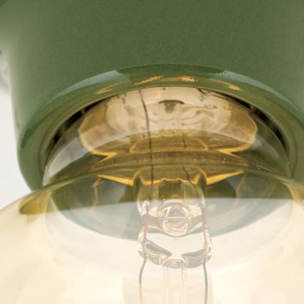 Стельовий світильник FROST 1xE27/60W/230V зелений