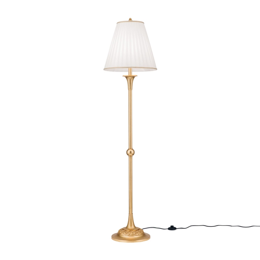 Торшер FONSA 1xE27/60W/230V белый/золотистый