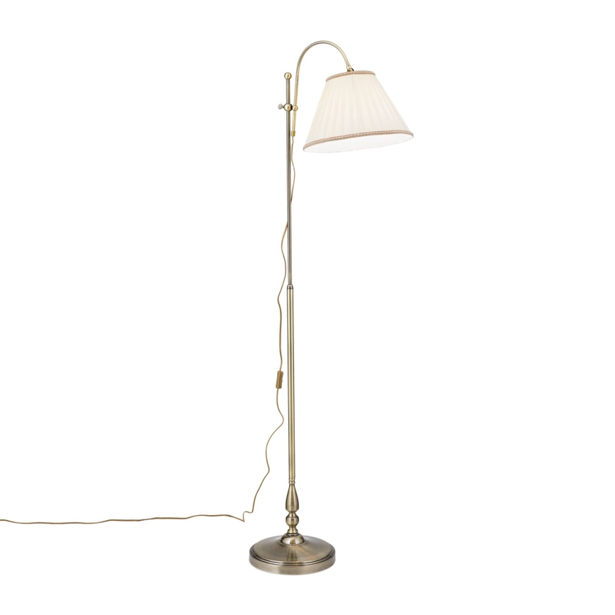 Торшер TONIA 1xE27/60W/230V 183 см белый/бронзовый