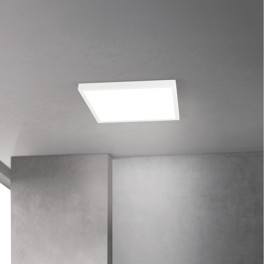 LED стельовий світильник зі змінною яскравістю DISC LED/30W/230V 2700/3000/4000K 39x39 см білий