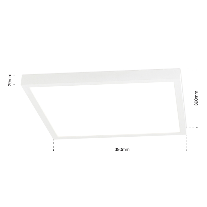 LED стельовий світильник зі змінною яскравістю DISC LED/30W/230V 2700/3000/4000K 39x39 см білий