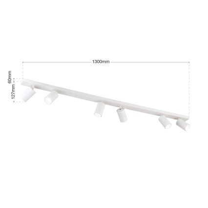 Точковий світильник SEAN 6xGU10/13W/230V біла