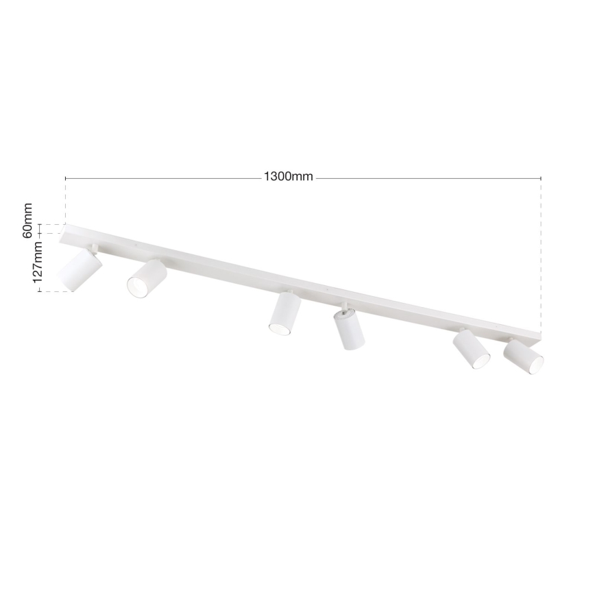 Точковий світильник SEAN 6xGU10/13W/230V біла