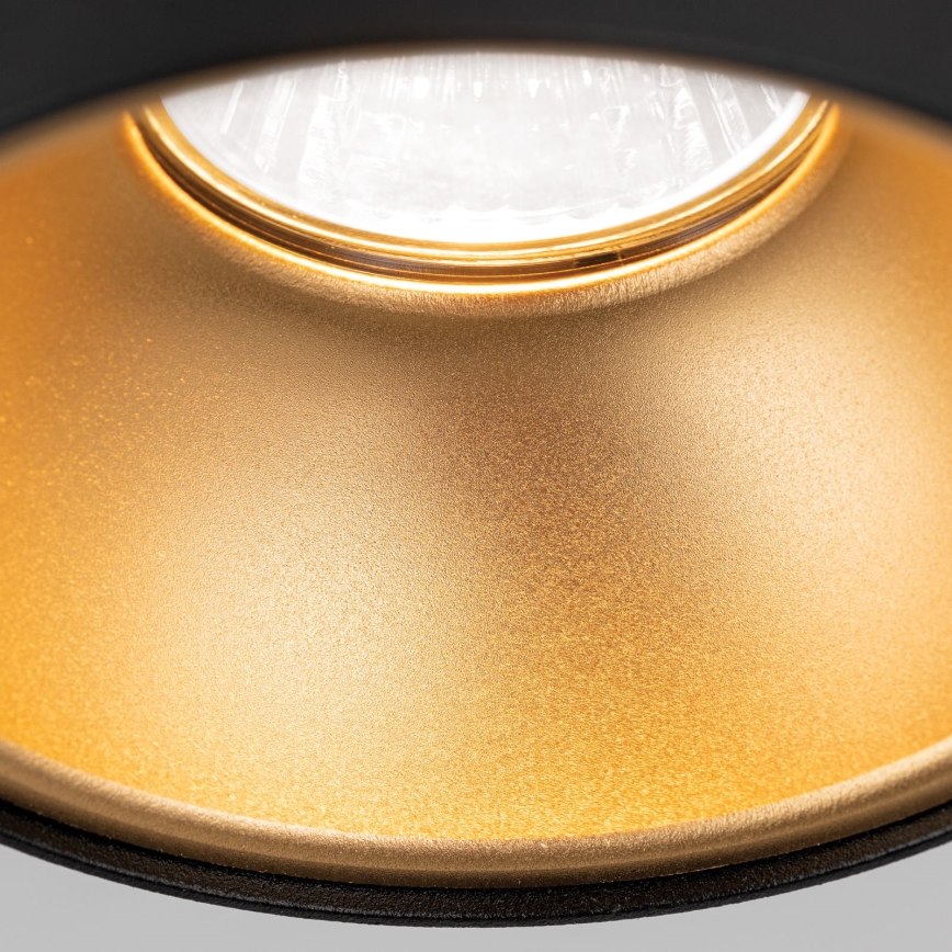 Точковий світильник STARLIGHT 1xGU10/50W/230V чорний/золотий