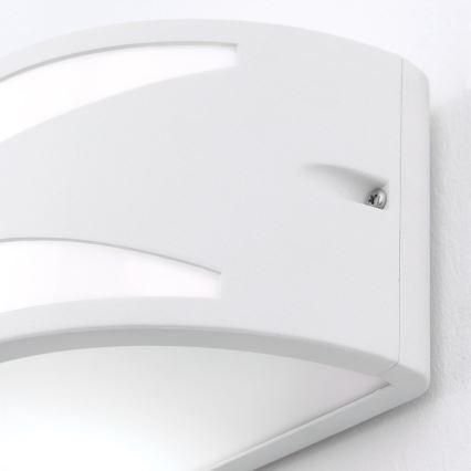 Уличный настенный светильник SHELL 1xE27/40W/230V IP54 белый