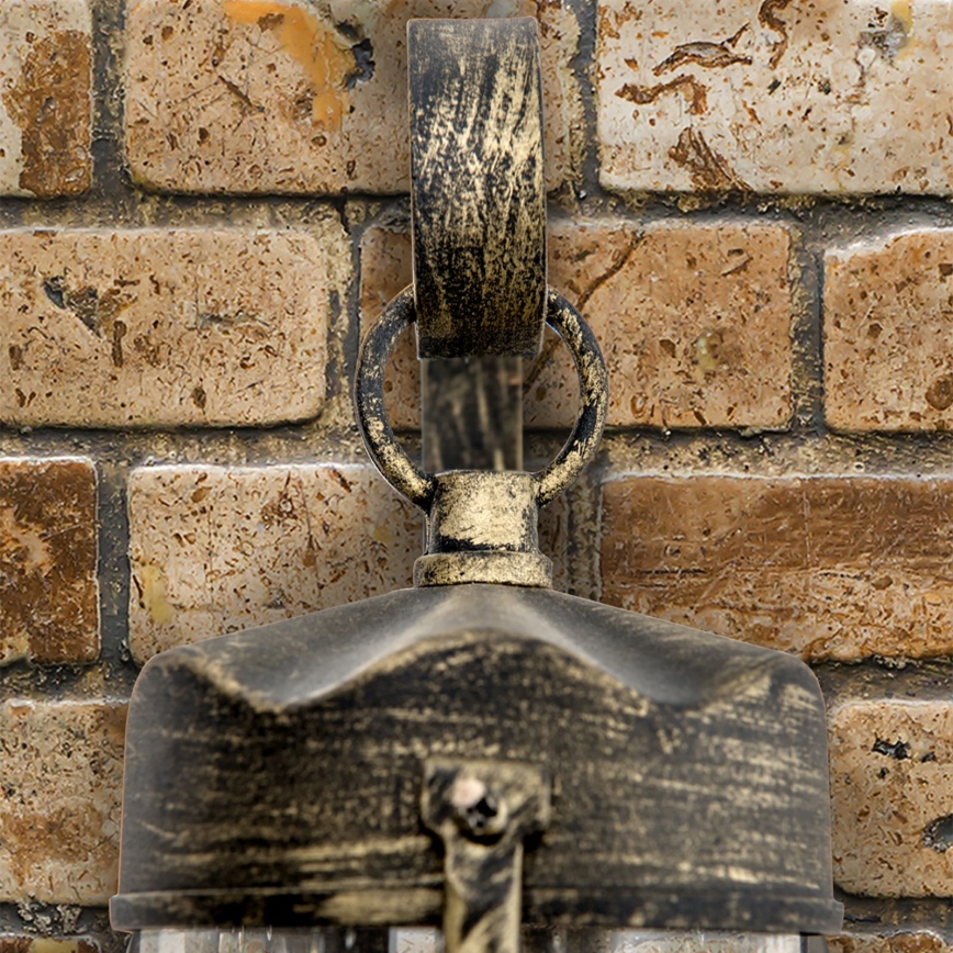 Уличный настенный светильник TAVERNA 1xE27/60W/230V IP23 бронза/патина