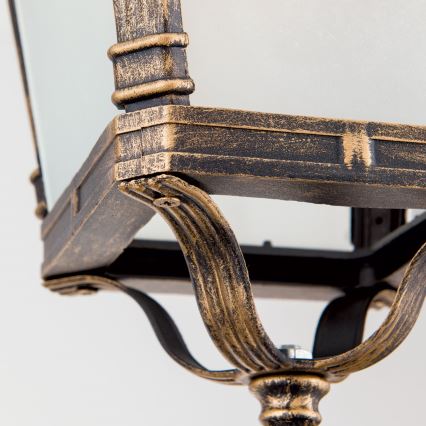 Уличный подвесной светильник AIKO 1xE27/60W/230V IP23 бронза/патина