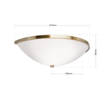 Настенный светильник AIDA 1xE14/40W/230V бронзовый/патина