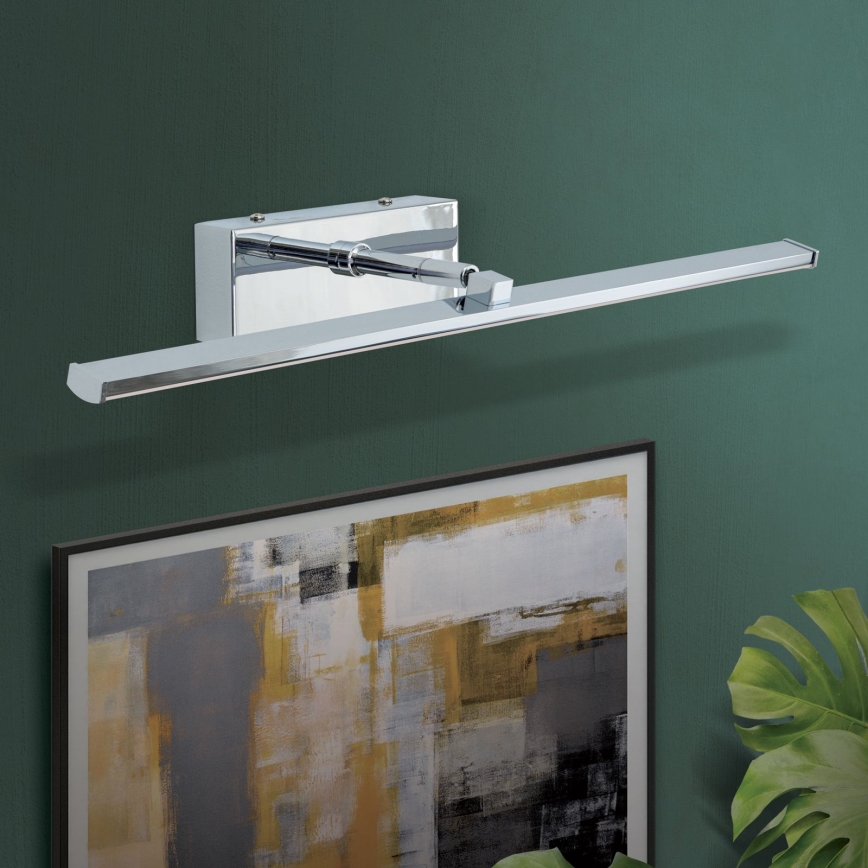 Светодиодная подсветка для картин PUBLIO LED/10W/230V 50 cm блестящий хром