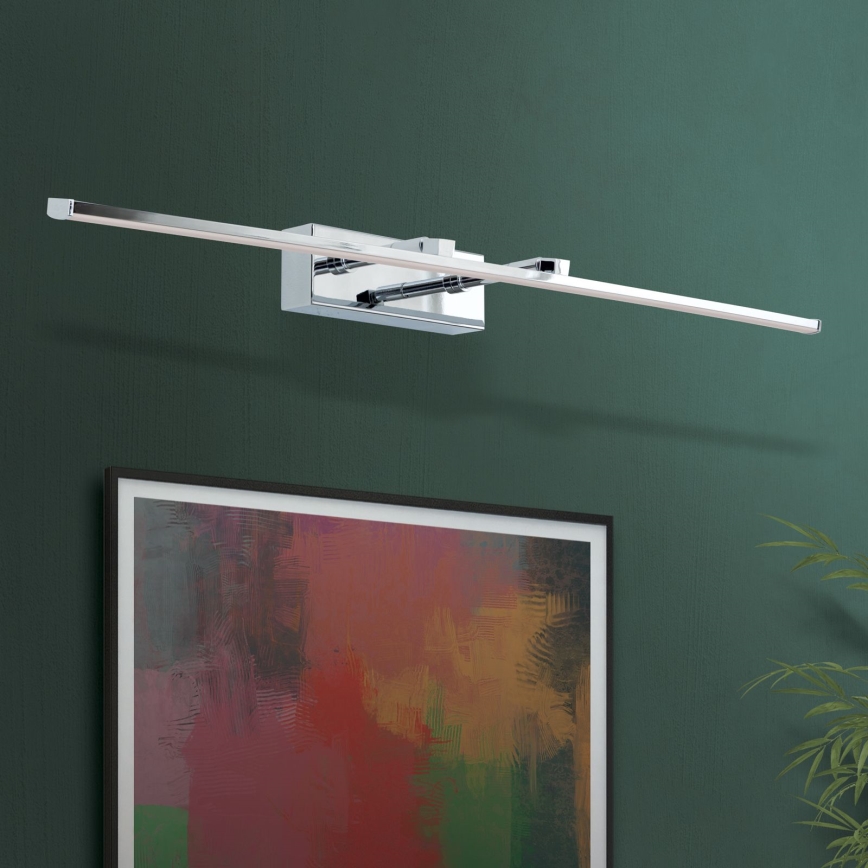 Светодиодная подсветка для картин PUBLIO LED/15W/230V 75 cm блестящий хром