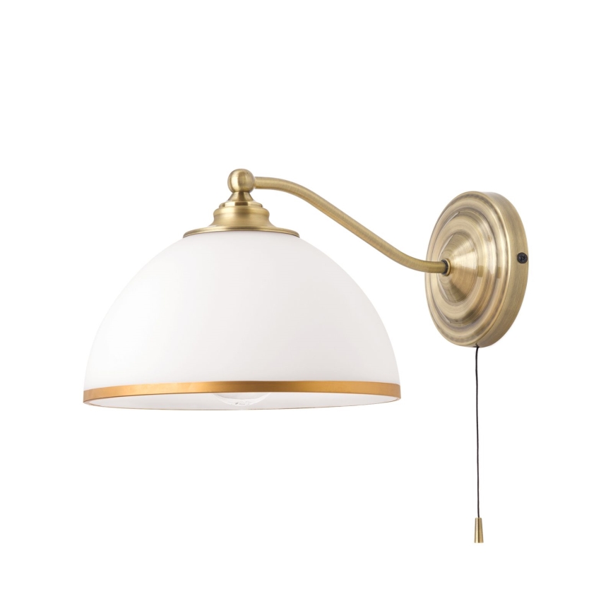 Настінна лампа OLD LAMP 1xE27/40W/230V білий/латунь