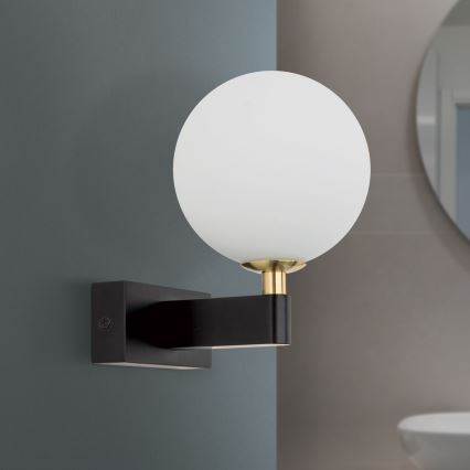 Настенный светильник для ванной комнаты MARA 1xG9/20W/230V IP44 черный