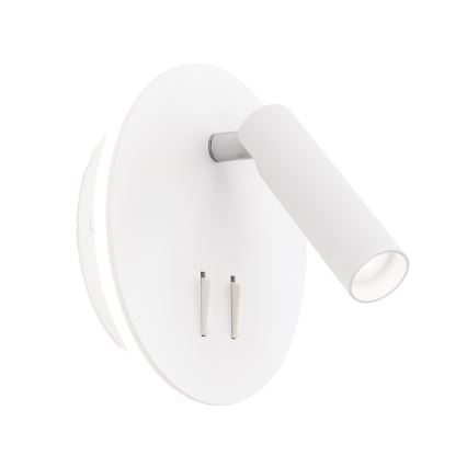 Світлодіодний настінний точковий світильник LENNY LED/6W/230V + LED/3W білий