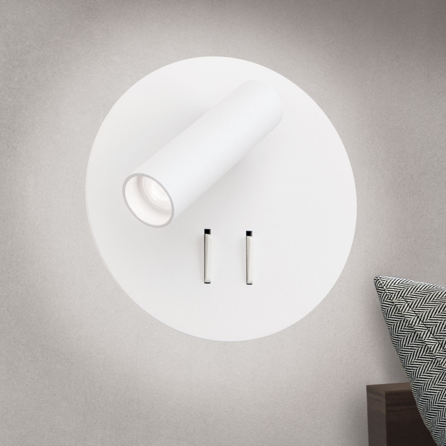 Світлодіодний настінний точковий світильник LENNY LED/6W/230V + LED/3W білий