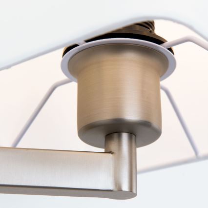 Світлодіодна настінна лампа CARLTON 1xE27/40W/230V + LED/3W білий/матовий хром