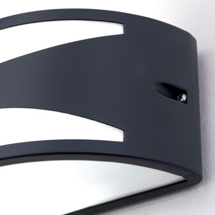 Зовнішній настінний світильник SHELL 1xE27/40W/230V IP54 антрацит