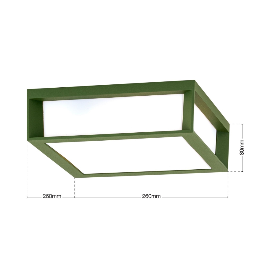 Vуличний світильник HENRY 2xE27/15W/230V IP44 зелений