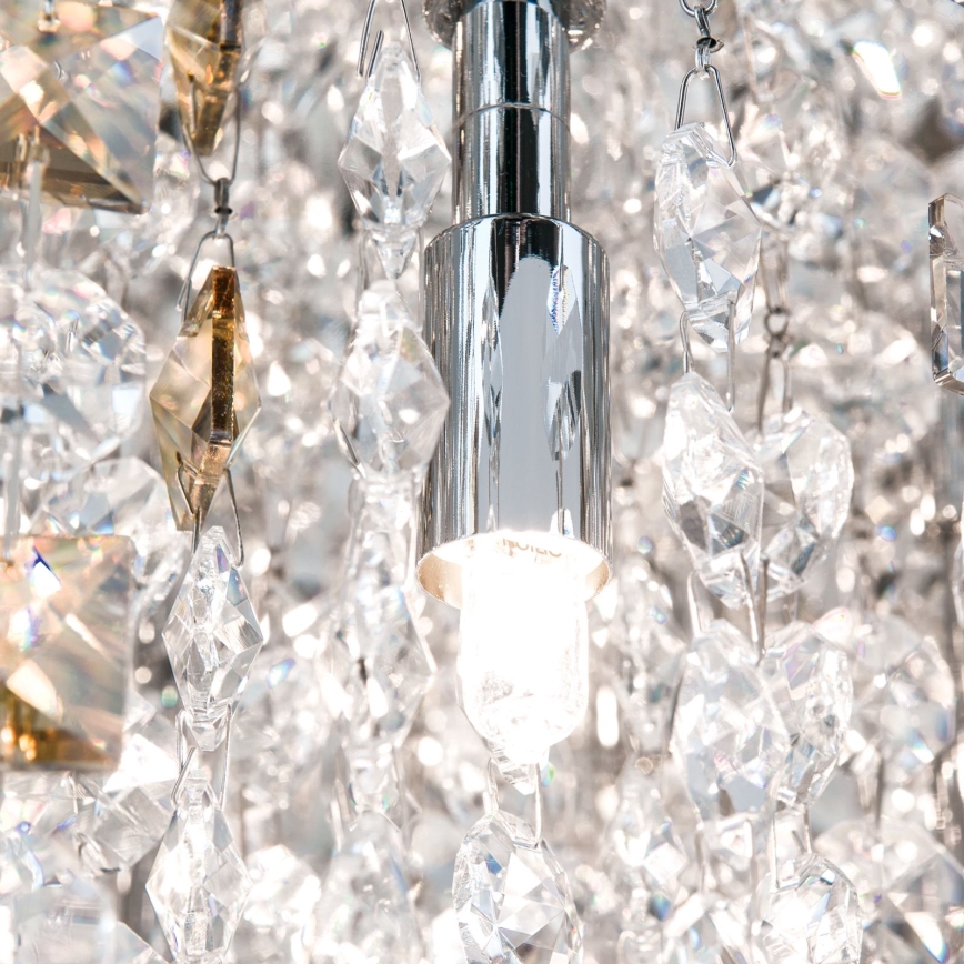 Кришталевий стельовий світильник CRYSTALRIVER 21xG9/40W/230V глянцевий хром
