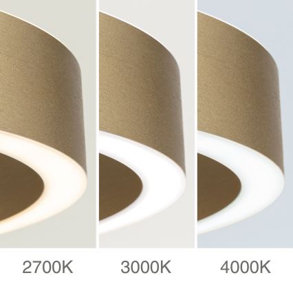 диммируемая LED-люстра на тросе KOLK LED/40W/230V 2700/3000/4000K диаметр 40 см золотая