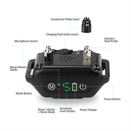 Ошейник для собак против лая 52 см 3,7V 300 mAh IP67
