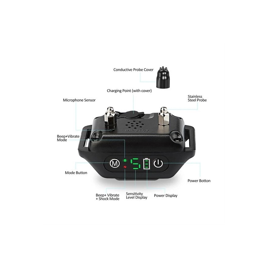 Ошейник для собак против лая 52 см 3,7V 300 mAh IP67