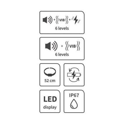 Ошейник для собак против лая 52 см 3,7V 300 mAh IP67