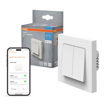 Osram - 2-кнопочный выключатель SMART+ MATTER, 230 В, Wi‑Fi