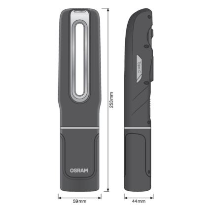 Osram - LED акумуляторний ліхтар з регулюванням яскравості LEDINSPECT MAX500 LED/16W/3,7V IP65 4500 mAh