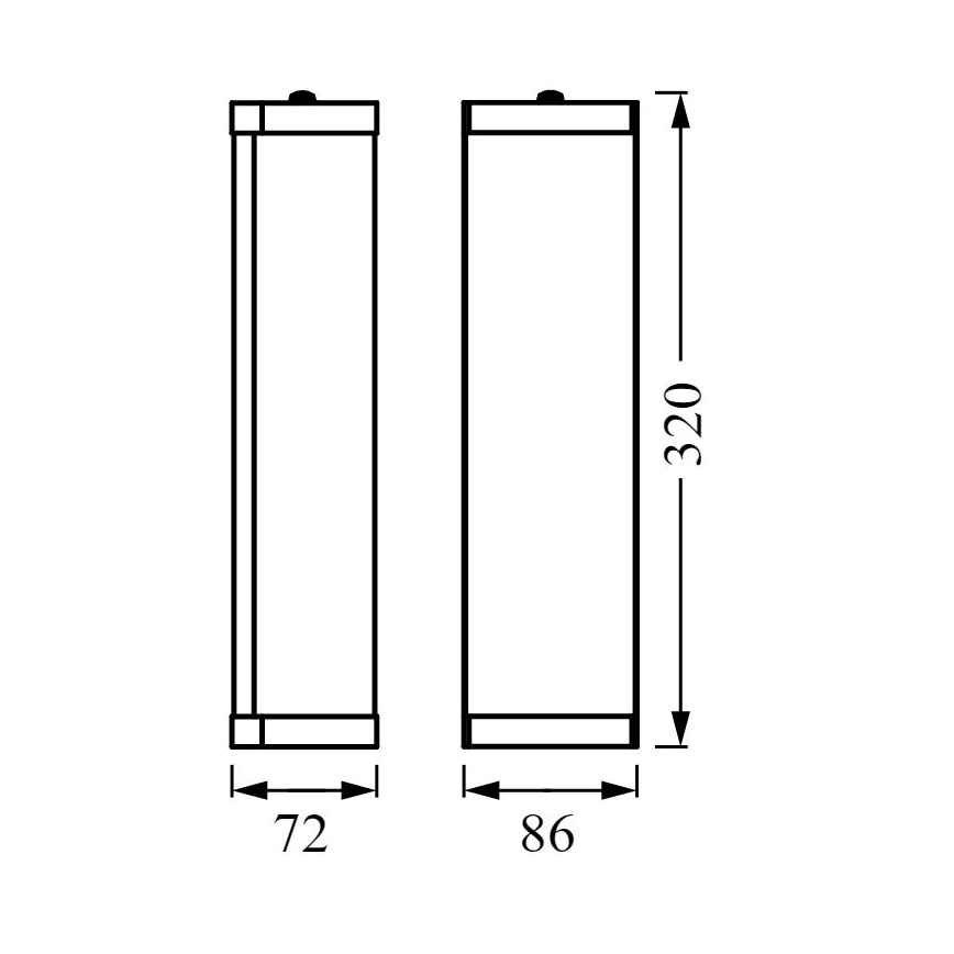 Osram - Бра для ванной комнаты BATHROOM CLASSIC 2xE14/12W/230V IP44