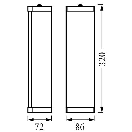 Osram - Настенный светильник для ванной комнаты BATHROOM CLASSIC 2xE14/12W/230V IP44 глянцевый хром