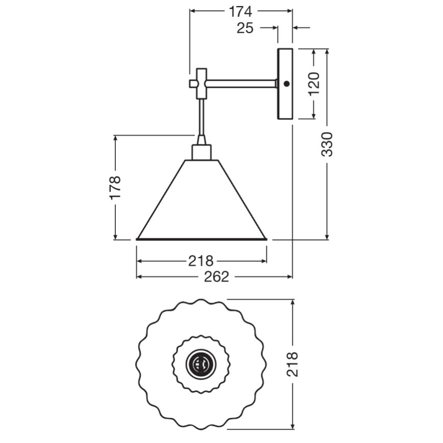 Osram - Бра PULP 1xE14/5,5W/230V