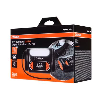 Osram - цифровий компресор для накачування шин TYREinflate 2120, 180 Вт/12 В
