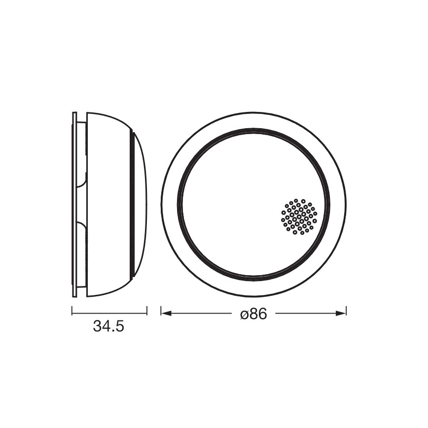 Osram - детектор дыма SMART+ 3 В Wi‑Fi 1400 мАч