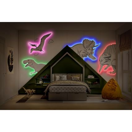 Osram - диммируемая LED RGBW лента FLEX 5m LED/10W/230V + дистанционное управление