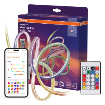 Osram - диммируемая наружная RGB LED-лента SMART+ MAGIC 5m LED/24W/230V IP44 Wi-Fi+ с пультом дистанционного управления