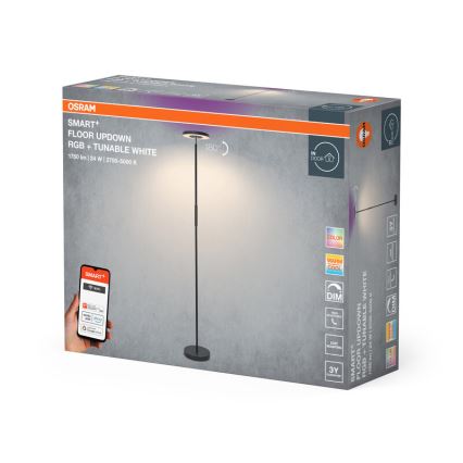 Osram - LED RGBW диммируемый напольный торшер SMART+ FLOOR LED/24W/230V 2700-5000K Wi-Fi