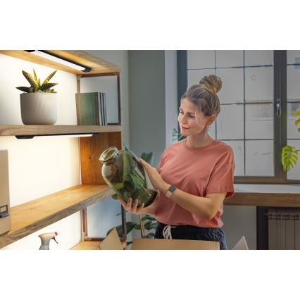 Osram - диммируемый LED-подшкафный светильник с датчиком движения LINEAR EDGE LED/8W/230V 3000/4000/6500K 50 см черный