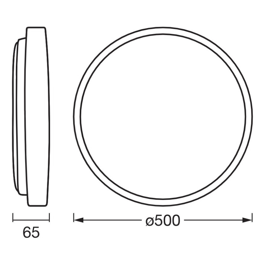 Osram - Диммируемый LED-потолочный светильник ORBIS ALISON LED/36W/230V Ø 50 см бежевый