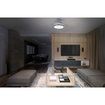 Osram - Диммируемый потолочный светильник с вентилятором LEVECHE LED/36W/230V 3000/4000/6500K + пульт дистанционного управления