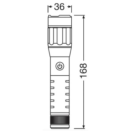 Osram - Диммируемый перезаряжаемый фонарь LEDINSPECT PRO TORCH 500 LED/6W/3,7V 2200 mAh IP44