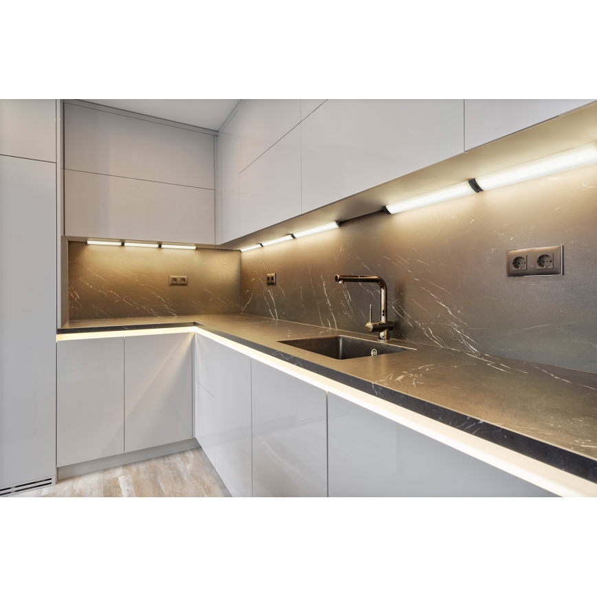 Osram - диммируемый подшкафный LED-светильник с датчиком движения LINEAR ANGLE LED/5W/230V 3000/4000/6500K 35 см черный